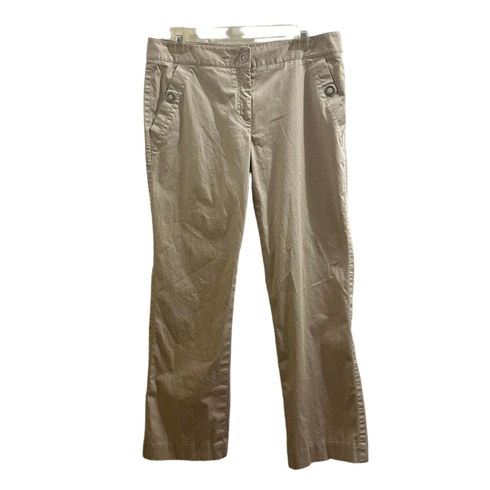 Liz by Liz Claiborne Champagne Beige Work Pants Slacks Office 10P Y2K